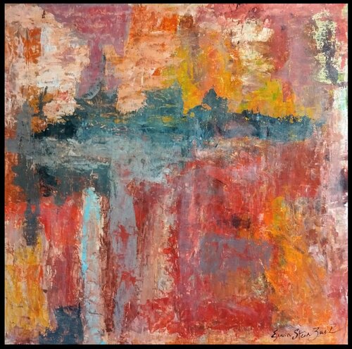 Ciel d'orage sur la campagne, Aout 2024 by Erwin STEINBACH, Painting for Sale on Singulart