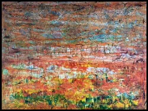 La pluie sur les prairies, un matin de soleil, Mai 2020 van Erwin STEINBACH, Schilderij te koop op Singulart