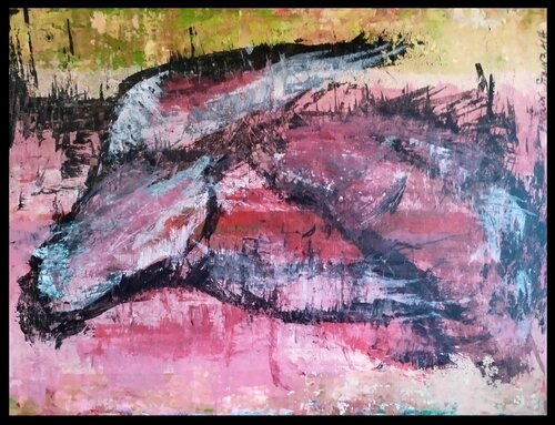 Le bouvreuil mort, Avril 2020 by Erwin STEINBACH, Painting for Sale on Singulart