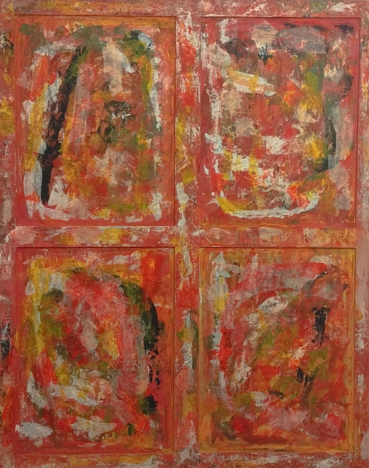 quatre morceaux de couleur, Juillet 2019 Erwin STEINBACH