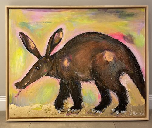 Anneliese Aardvark von Simone Platt, Malerei kaufen auf Singulart