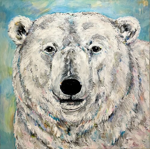Nanuk - Polar Bear von Simone Platt, Malerei kaufen auf Singulart
