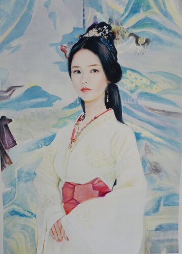 Ancient Rhyme Image de Qingzhu Lin, Pintura a la venta en Singulart