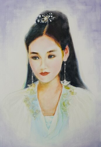 Ancient Costume Lady von Qingzhu Lin, Malerei kaufen auf Singulart