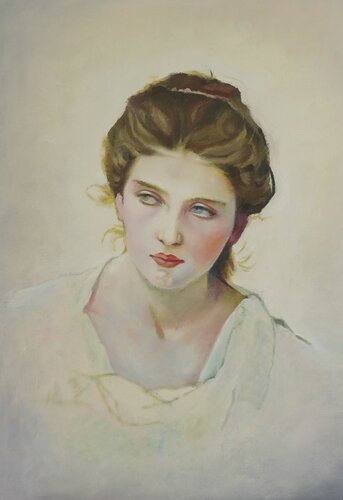 A Female Portrait di Qingzhu Lin, Pittura in vendita su Singulart