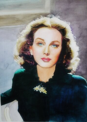 Vivien Leigh von Qingzhu Lin, Malerei kaufen auf Singulart