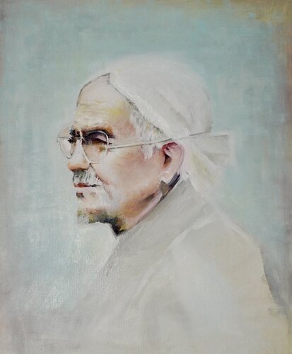 Old Man di Qingzhu Lin, Pittura in vendita su Singulart