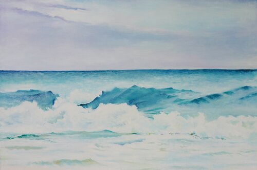 Passionate Waves-1 von Qingzhu Lin, Malerei kaufen auf Singulart