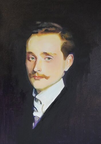 莱昂·德拉福斯 di Qingzhu Lin, Pittura in vendita su Singulart
