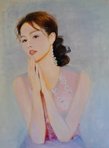 Gazing di Qingzhu Lin, Pittura in vendita su Singulart