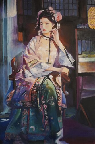 Palace Lady-2 von Qingzhu Lin, Malerei kaufen auf Singulart