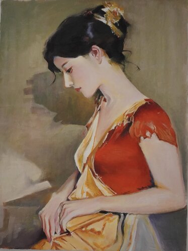 Before Performant von Qingzhu Lin, Malerei kaufen auf Singulart