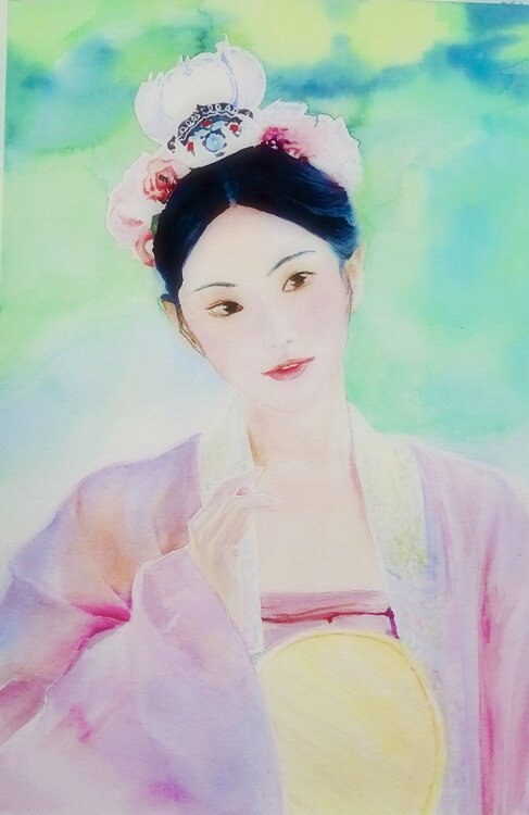 Lotus Girl Qingzhu Lin