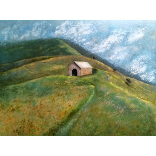 On the way to Monte Grona di Ljuba Ananina, Pittura in vendita su Singulart