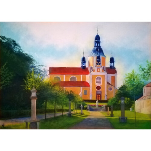 On the roads: Chlum u Trebone di Ljuba Ananina, Pittura in vendita su Singulart