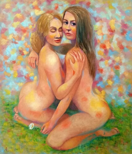 A Moment of Oneness by Ljuba Ananina, Painting for Sale on Singulart