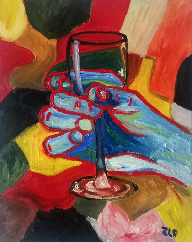 la mano derecha par Lamar Fría, Peinture en vente sur Singulart