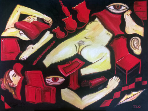 Lina me está llamando di Lamar Fría, Pittura in vendita su Singulart