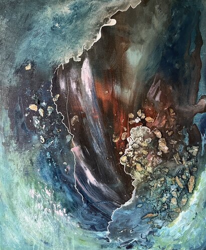 Waters are breaking par Carita Laukkonen, Peinture en vente sur Singulart