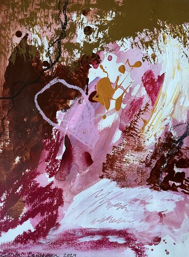 Heart to heart par Carita Laukkonen, Œuvre sur papier en vente sur Singulart