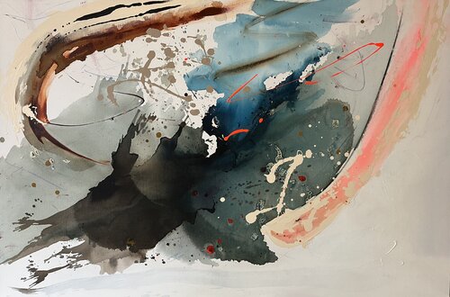 Will you come with me to the end of the world? di Carita Laukkonen, Pittura in vendita su Singulart