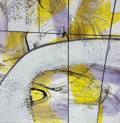 Linienspiel trifft Geometrie de Marlyse Zuber, Obra en papel a la venta en Singulart