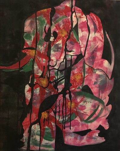 Blossoming in the Dark von Wiebke Loosen, Malerei kaufen auf Singulart
