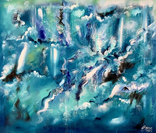 The beauty of the ocean van Mariana Eiras, Schilderij te koop op Singulart
