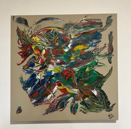 Pelea de Gallos par Nano Ramos, Peinture en vente sur Singulart