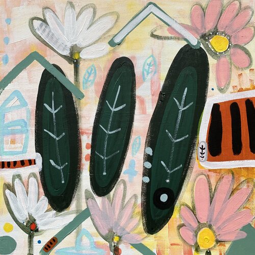 TIGERS, WOODS AND SOMETHING NEW by Aline Zentsch, Painting for Sale on Singulart