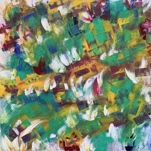 PIECES FROM THE MOON van Aline Zentsch, Schilderij te koop op Singulart