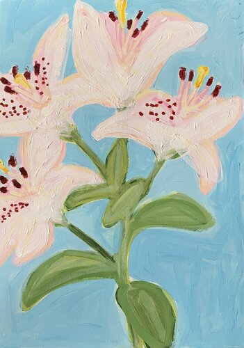 LILIES von Aline Zentsch, Malerei kaufen auf Singulart