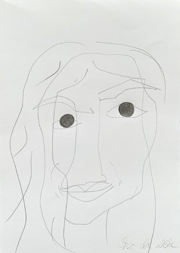 EINE FRAU MIT MEHR-BLICK di Aline Zentsch, Pittura in vendita su Singulart