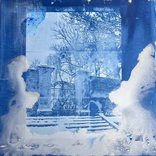 Parkside in Winter I van Helene Luise Schenk, Schilderij te koop op Singulart
