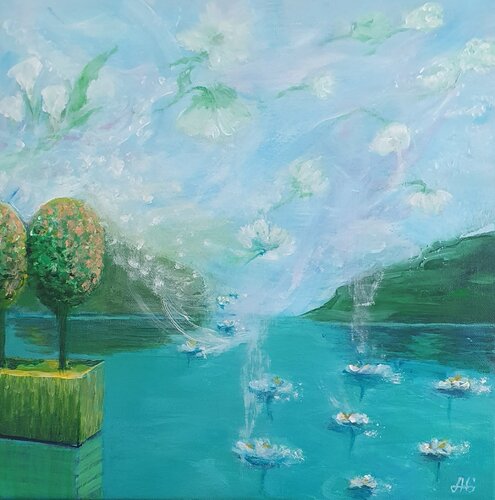 Sky Pool von Galyna Antonenko, Malerei kaufen auf Singulart