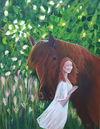 Dear  Friend. von Galyna Antonenko, Werk auf Papier kaufen auf Singulart