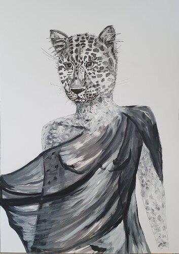 Predator. par Galyna Antonenko, Œuvre sur papier en vente sur Singulart