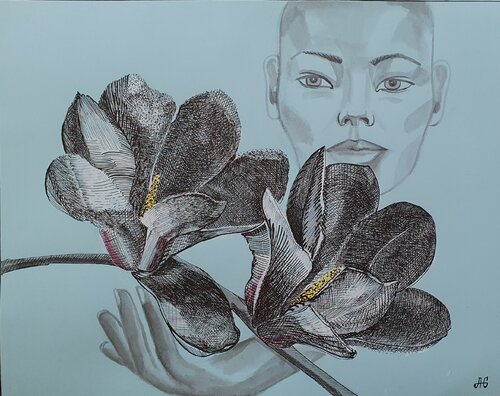 Blooming Harmony. di Galyna Antonenko, Opera su carta in vendita su Singulart