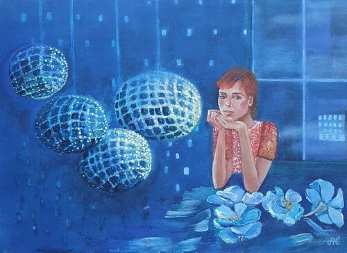 Night Garden of the Soul. by Galyna Antonenko, Painting for Sale on Singulart