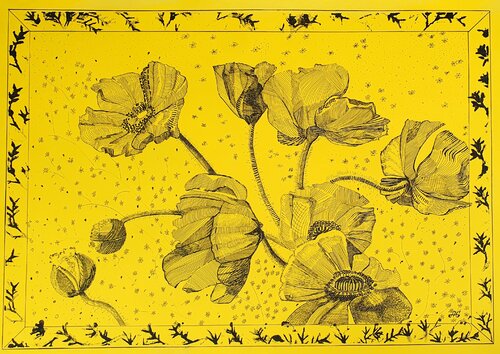 Melody of Frozen Passion. von Galyna Antonenko, Werk auf Papier kaufen auf Singulart