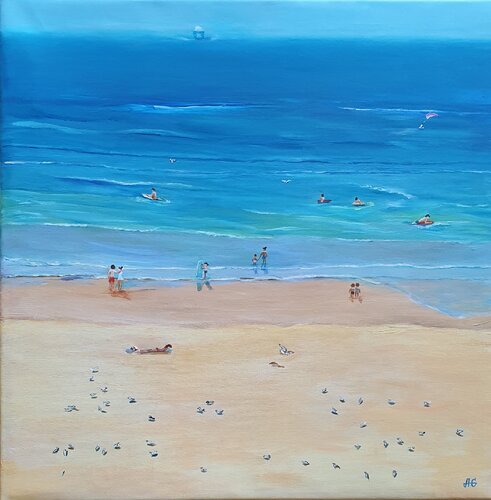Seagull Coast. di Galyna Antonenko, Pittura in vendita su Singulart