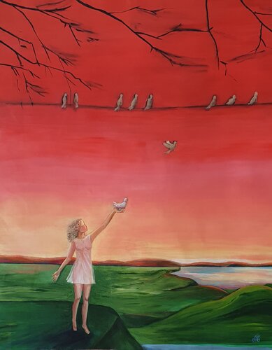 Fly Away! de Galyna Antonenko, Pintura a la venta en Singulart