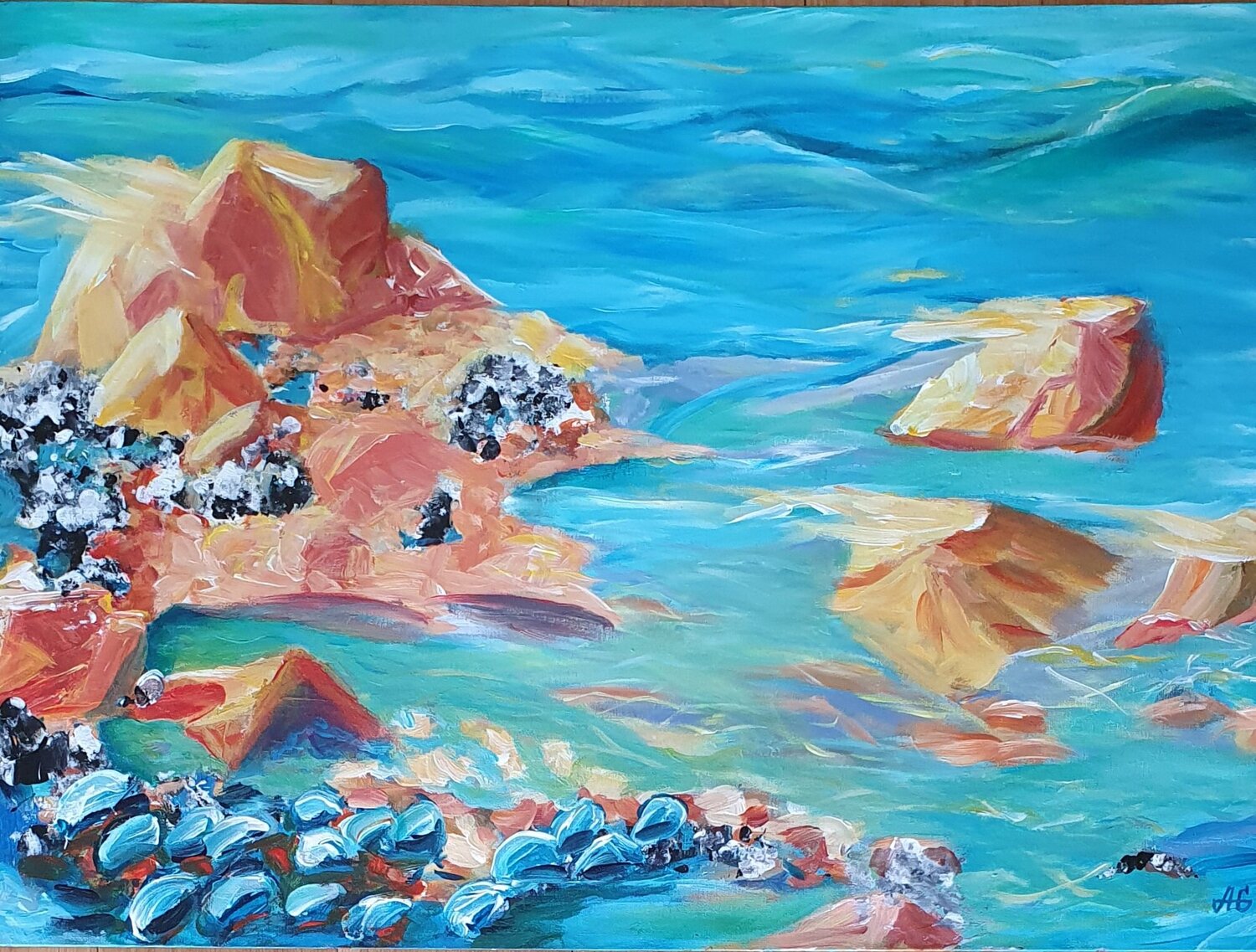 "Sea stories on the ocean shore"** Galyna Antonenko