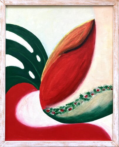 Red and green di Enikő Bukovinszki, Digitale in vendita su Singulart