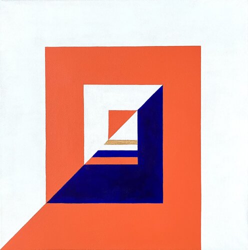 Drawn In Orange and white Enikő Bukovinszki