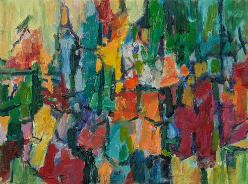 Lebendiges Grün di Helge Hensel, Pittura in vendita su Singulart