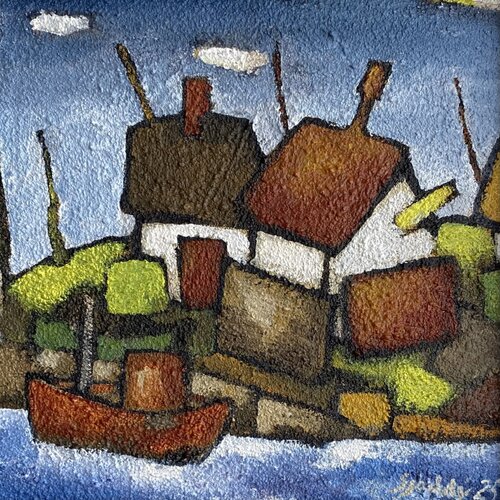A Memory from the Seaside Village van Sjoddy, Schilderij te koop op Singulart