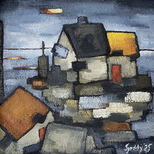 The Red Door by Sjoddy, Painting for Sale on Singulart