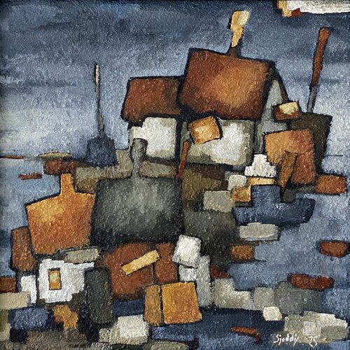 Evening Blue by Sjoddy, Painting for Sale on Singulart