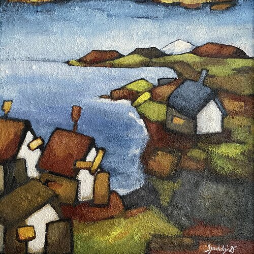 Nökkvavogur, Coastal Life di Sjoddy, Pittura in vendita su Singulart